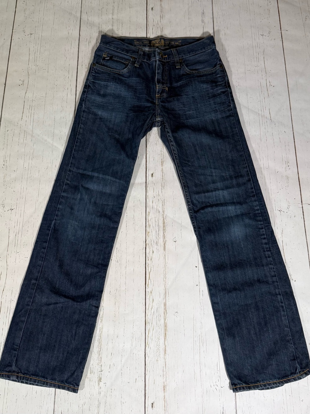 Vans Boy Dark Blue Straight Jeans Size 16